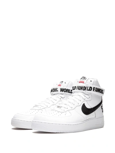 Shop Nike X Supreme Air Force 1 High Sp "white" Sneakers