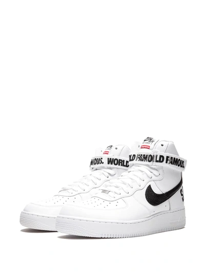 Nike X Supreme Air Force 1 High Sneakers In White