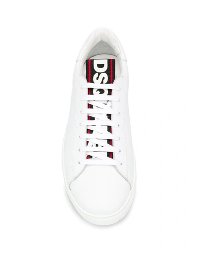 Shop Dsquared2 Logo Sneakers In White