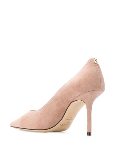 Shop Jimmy Choo Love 85mm Pumps In Neutrals