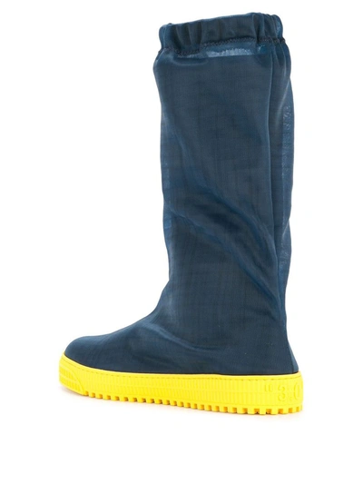 Shop Off-white Sample Boots In Blue