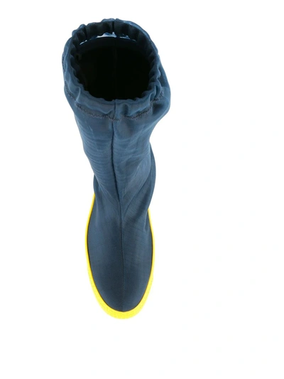 Shop Off-white Sample Boots In Blue