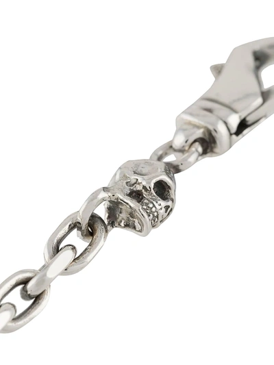 Emanuele Bicocchi Skull-charm Chain Bracelet In Silver