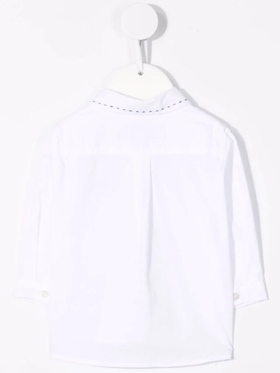 Tartine Et Chocolat Logo-print Long-sleeve Shirt In White
