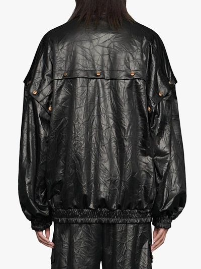 Shop Gucci Oversized Technical Jacket In Black