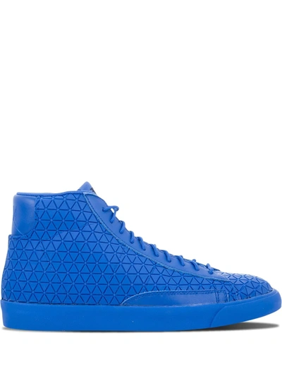 Shop Nike Blazer Mid Metric Qs Sneakers In Blue