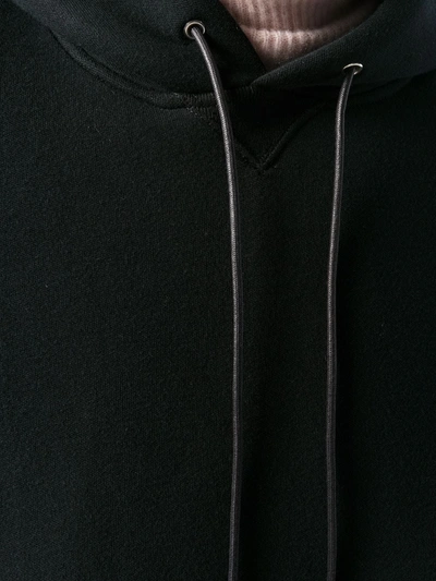 Shop Sacai Sponge Sweat X Ma-1 Hoodie In Black