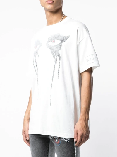 Shop Haculla Moody Eyes T-shirt In White