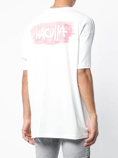 Shop Haculla Moody Eyes T-shirt In White