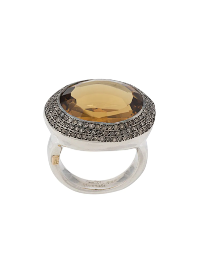 Shop Rosa Maria Olfat Ring In Silver