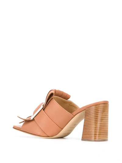 Shop Sergio Rossi Fringed Buckle-embellished Sandals In Brown