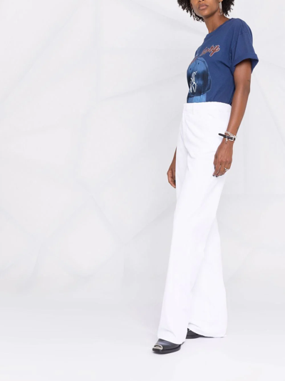 Dsquared2 Corduroy Straight-leg Trousers In Weiss