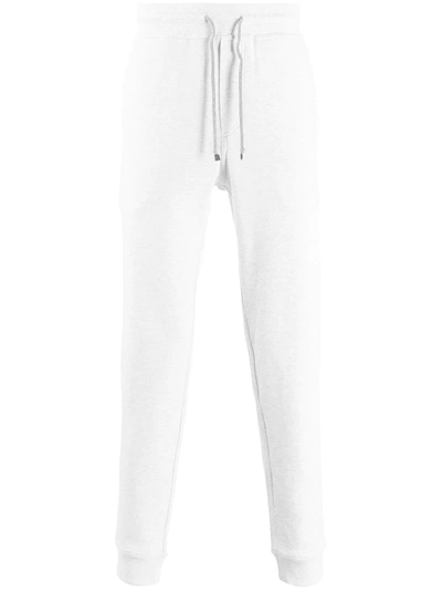 Shop Brunello Cucinelli Ribbed Cuff Track Pants In Grey