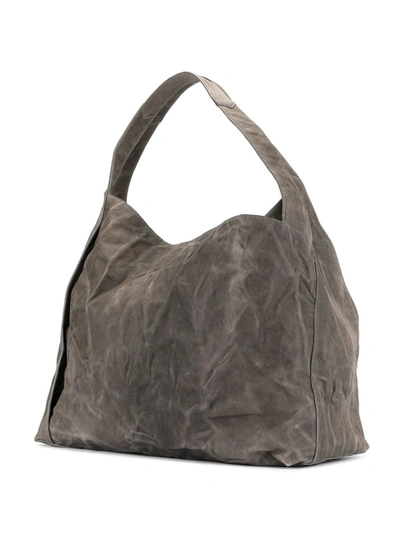 Shop Discord Yohji Yamamoto Profile Medium Tote Bag In Grey