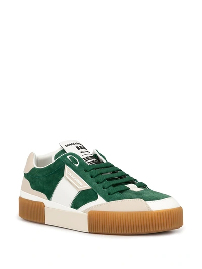 Shop Dolce & Gabbana Miami Low-top Sneakers In Green