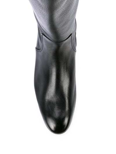 Shop Gravati Knee-length Zipped Boots In Black