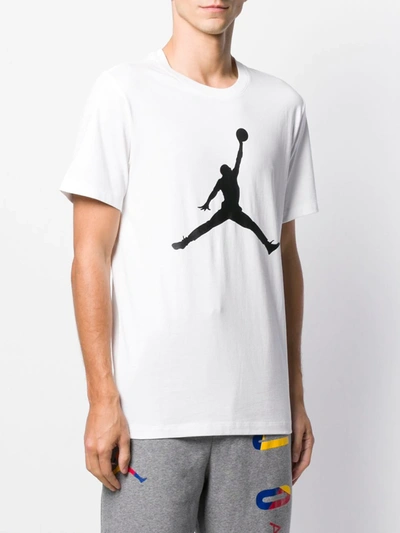 Shop Nike Air Jordan Print T-shirt In White