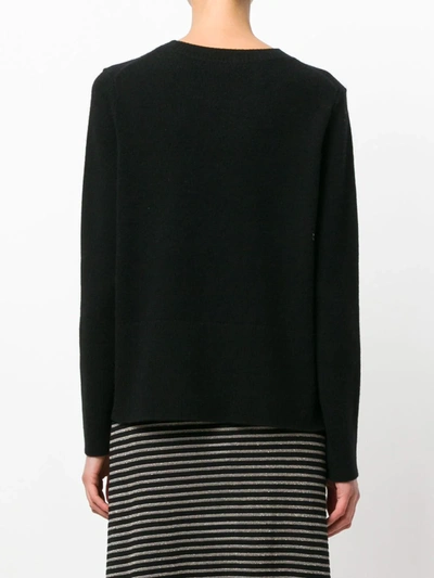 Chinti & Parker Boxy Cashmere Sweater In Black