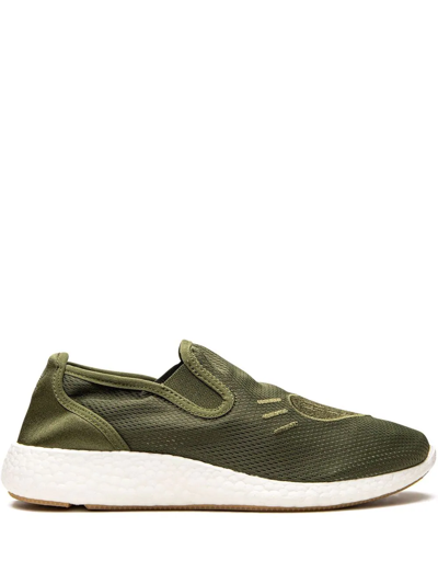 Shop Adidas Originals X Human Made Pure Slip On Sneakers In Green