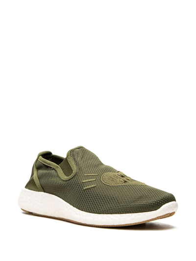 Shop Adidas Originals X Human Made Pure Slip On Sneakers In Green