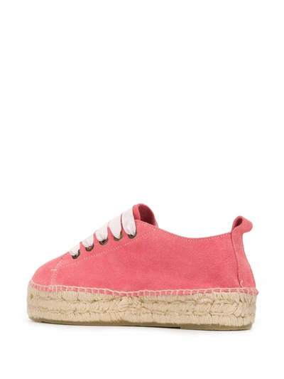 Shop Manebi Platform Espadrilles In Pink