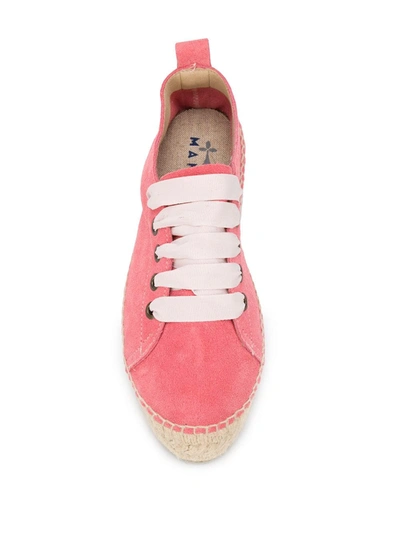 Shop Manebi Platform Espadrilles In Pink