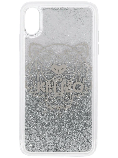 Shop Kenzo Tiger Head Print Iphone Xs Max Case In White