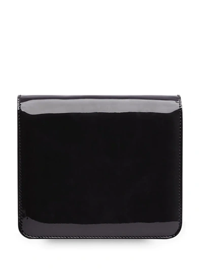 Shop Fendi Karligraphy Shoulder Bag In Black