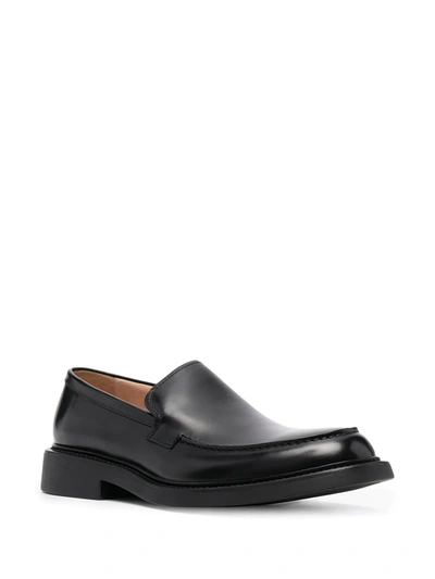 Shop Bottega Veneta The Level Loafers In Black