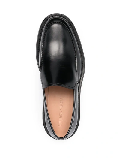 Shop Bottega Veneta The Level Loafers In Black