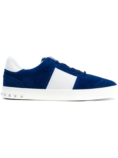 Shop Valentino Fly Crew Sneakers In Blue