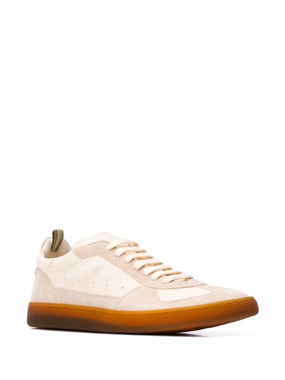 Shop Officine Creative Karma 1 Panelled Sneakers In Neutrals