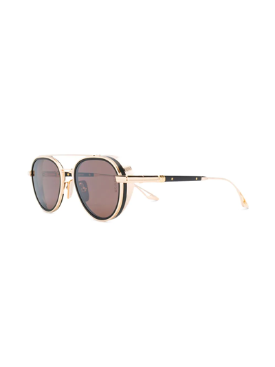 Shop Dita Eyewear Interchangeable Temple Sunglasses In Black