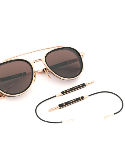 Shop Dita Eyewear Interchangeable Temple Sunglasses In Black