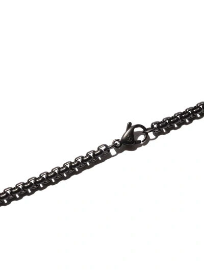 Shop David Yurman Box Chain Necklace In Metallic