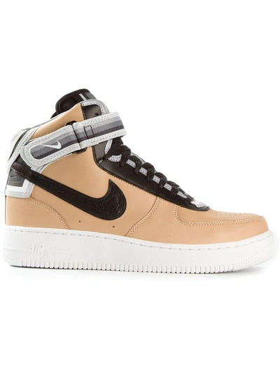 Shop Nike X Riccardo Tisci Air Force 1 Mid Sp "tan" Sneakers In Yellow