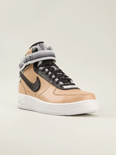 Shop Nike X Riccardo Tisci Air Force 1 Mid Sp "tan" Sneakers In Yellow