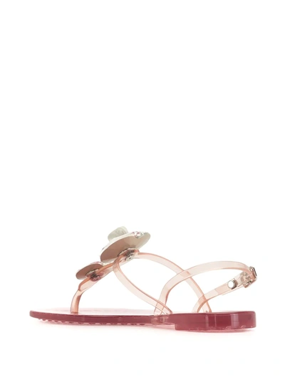 Shop Casadei Heart Crystal-embellished Sandals In Pink