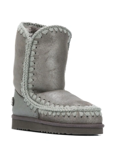 Shop Mou Eskimo 24 Boots In Grey