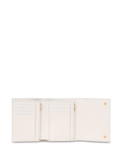 Shop Yu Mei Grace Leather Wallet In White