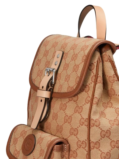 Shop Gucci Children's Gg Backpack In Neutrals