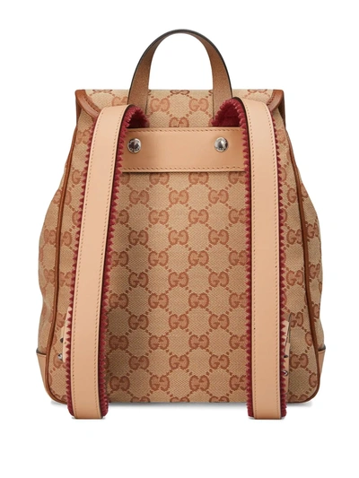 Shop Gucci Children's Gg Backpack In Neutrals