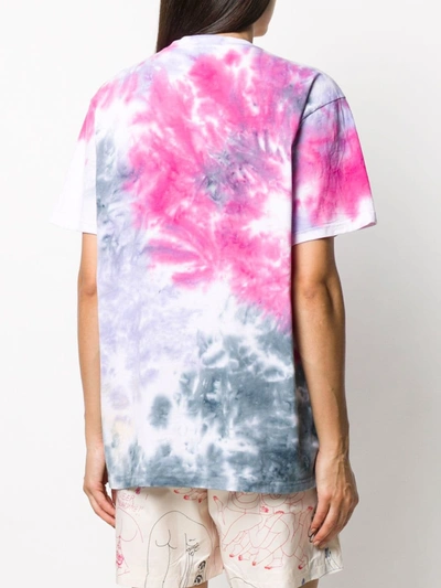 Shop Natasha Zinko Tie-dye Print T-shirt In Purple