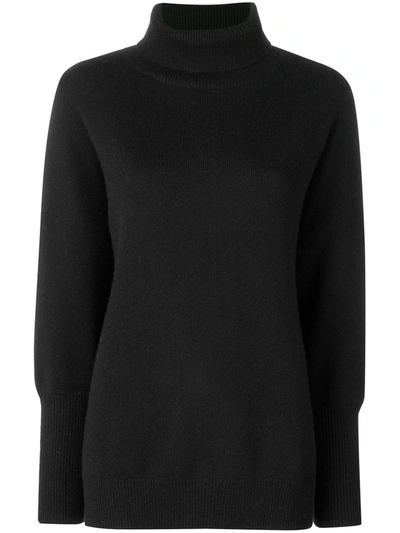 Shop Chinti & Parker Relaxed Cashmere Polo In Black