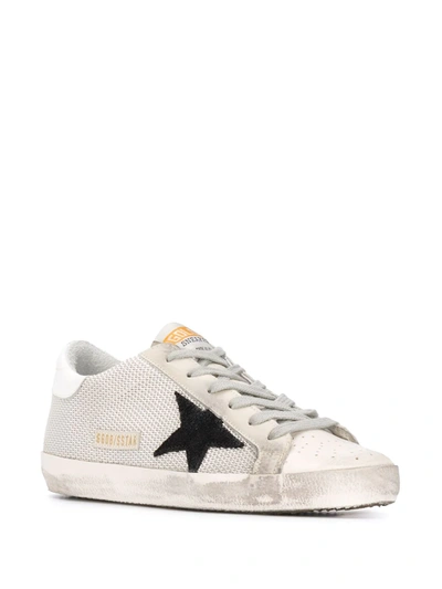 Shop Golden Goose Super-star Lace-up Sneakers In Neutrals