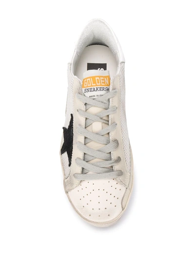 Shop Golden Goose Super-star Lace-up Sneakers In Neutrals