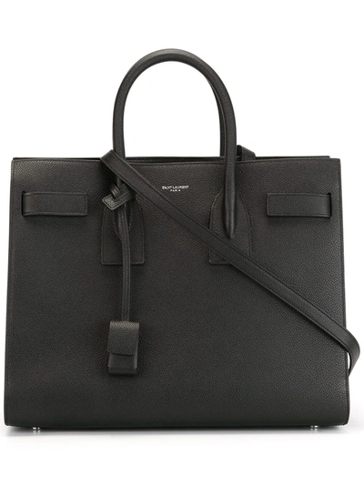 Shop Saint Laurent Small Sac De Jour Tote Bag In Black