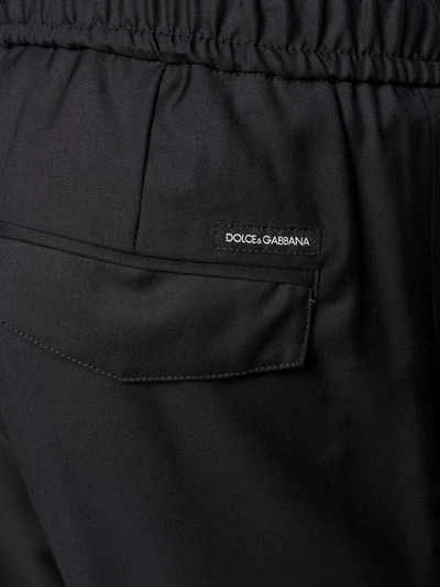 Shop Dolce & Gabbana Drawstring Trousers In Blue