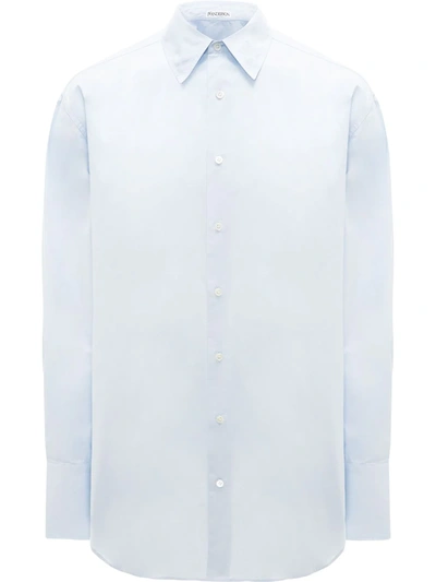 Shop Jw Anderson Oversized Button-up Shirt In Blue