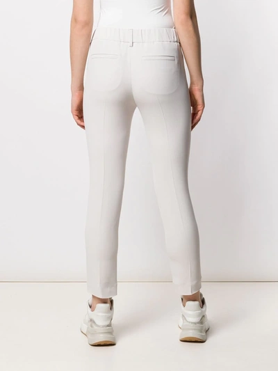 Brunello Cucinelli Tapered Elasticated Trousers In Neutrals